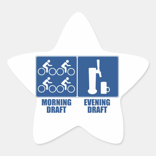 Sticker Étoile Brouillon du matin, Brouillon du soir (Devant)
