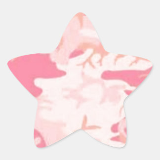 Sticker Étoile Camo rose