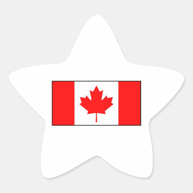 Sticker Étoile Canada - Drapeau canadien (Devant)