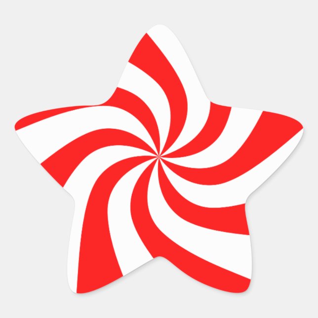 Sticker Étoile Candy Christmas Images (Devant)