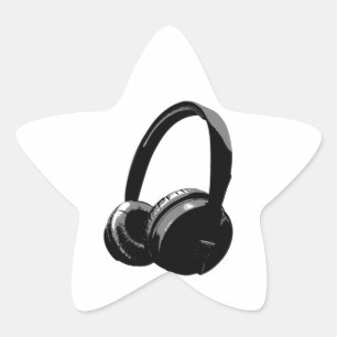 Sticker Étoile Casque Pop Art