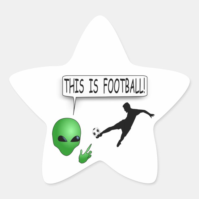 Sticker Étoile C'Est Du Football (Devant)