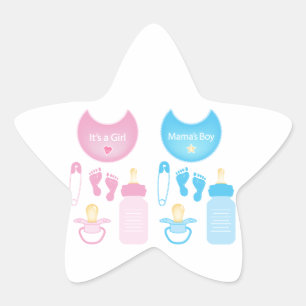 Sticker Étoile c'est un garçon