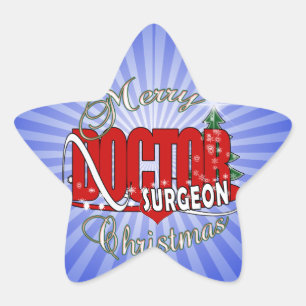 STICKER ÉTOILE CHRISTMAS CHIRURGIEN DOCTEUR