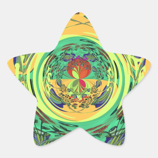 Sticker Étoile Christmas Eat Love Jouer Hakuna Matata Couleur.png (Devant)