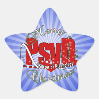 Sticker Étoile CHRISTMAS PsyD Docteur en Psychologie