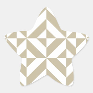 Sticker Étoile Clay Geometric Deco Cube Pattern