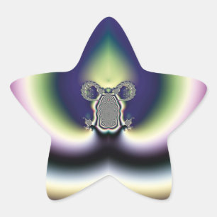 Sticker Étoile Coeur psychédélique