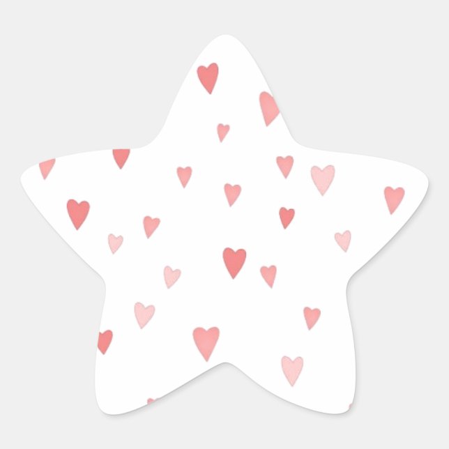 Sticker Étoile Coeurs (Devant)