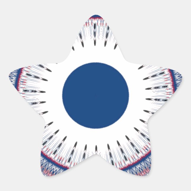 Sticker Étoile Conception élégante des yeux énergétiques : un Mot (Devant)