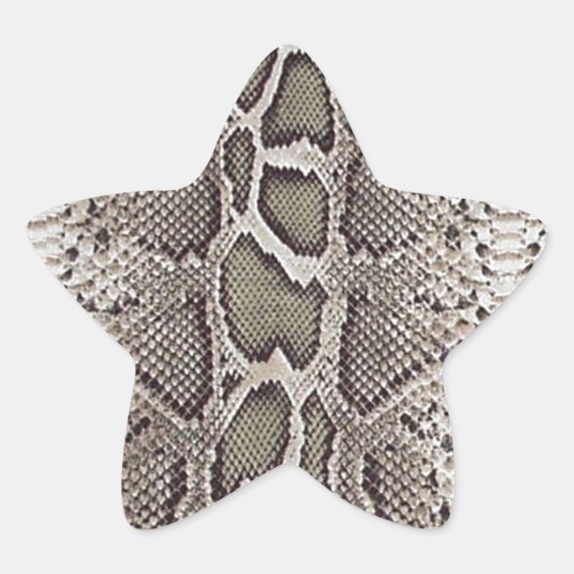 Sticker Étoile Constrictor Faux Boa Snakeskin (Devant)