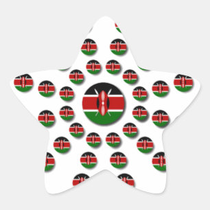 Sticker Étoile Cool beau Polka dot Hakuna Matata Kenya