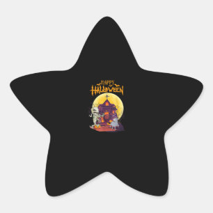 Sticker Étoile Costume d'Halloween Donkey   Don de Donkey Lover