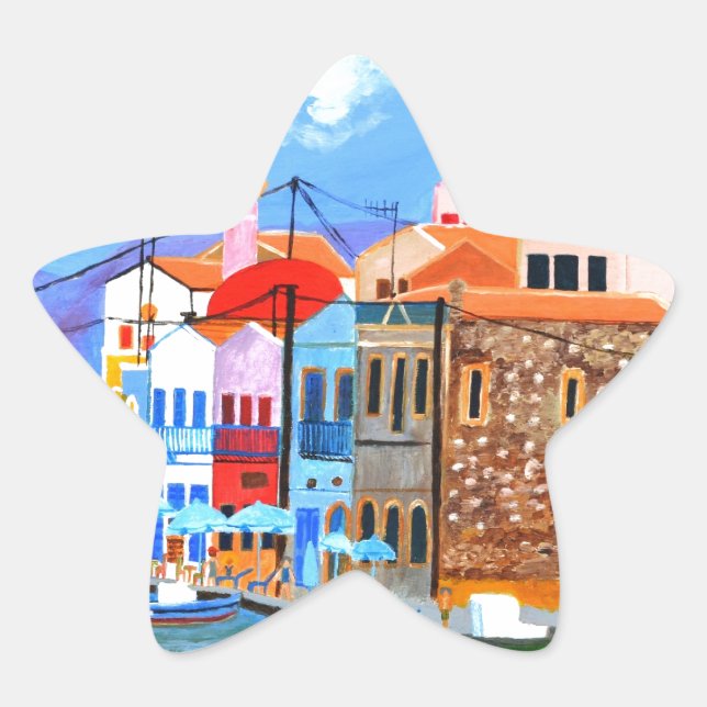 Sticker Étoile Côte grecque (Devant)