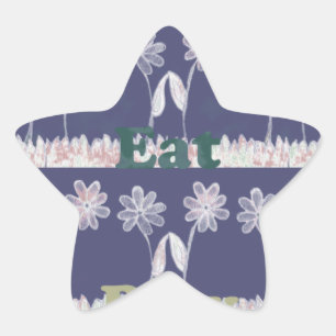 Sticker Étoile Couleurs du Baby shower bleu amour