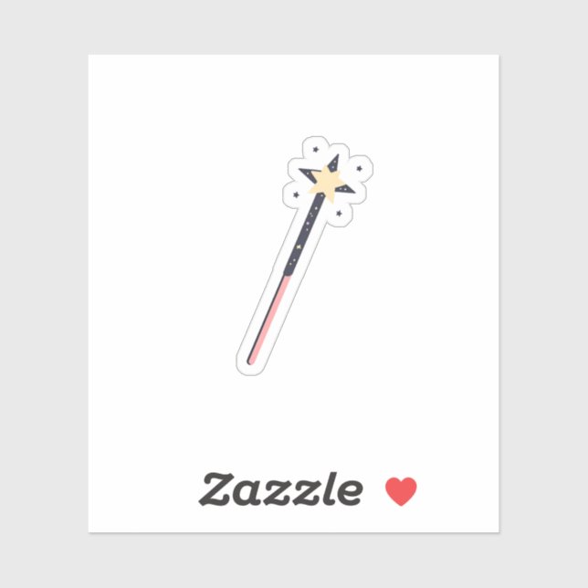 Sticker Étoile de baguette magique (Feuille)