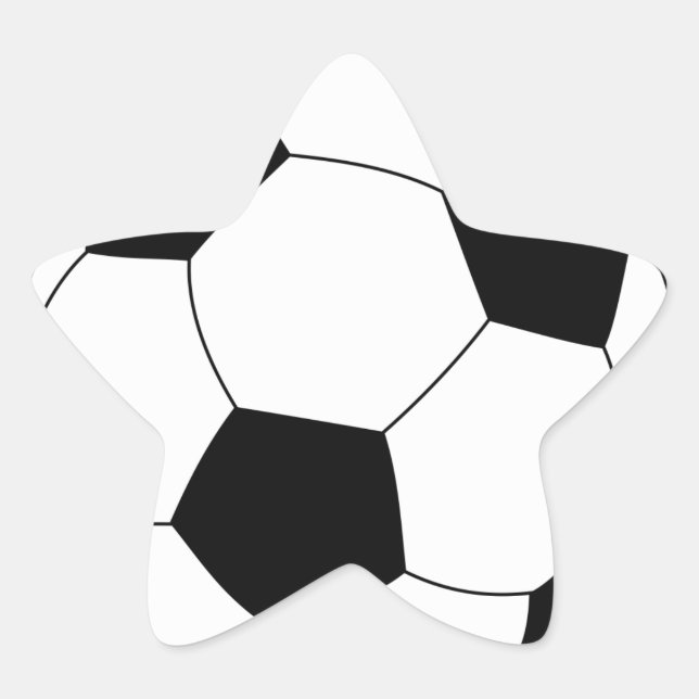 Sticker étoile de balle de football (Devant)