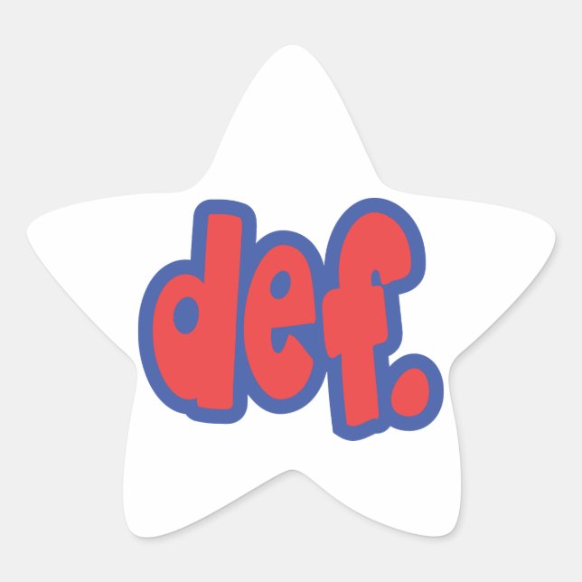 Sticker Étoile déf. (Devant)