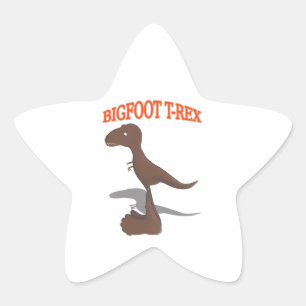 Sticker Étoile Dessin T-Rex Bigfoot