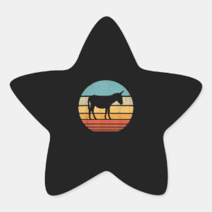 Sticker Étoile Don Donkey Lover   Idées Cadeaux Agricoles