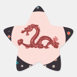 Sticker Étoile Dragon