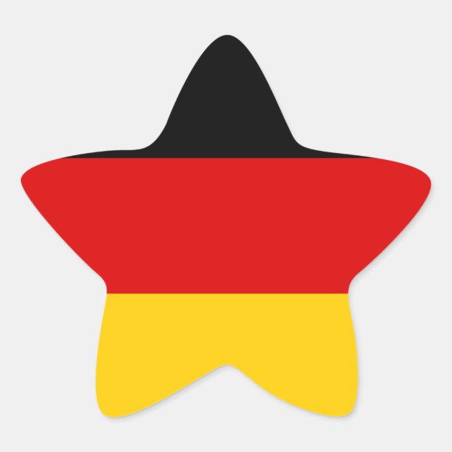 Sticker étoile drapeau allemand (Devant)