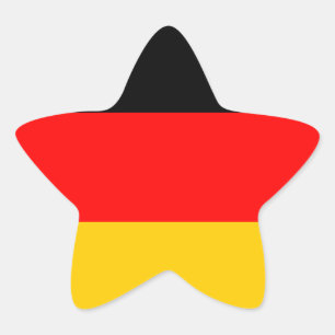 Sticker Étoile Drapeau allemand Deutsche Flagge