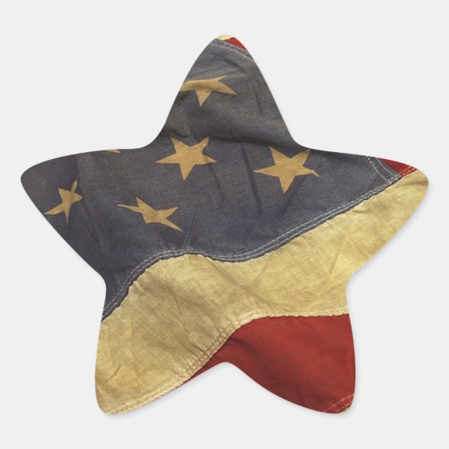 Sticker Étoile Drapeau américain (Devant)
