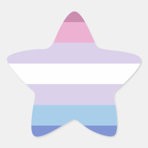 Sticker Étoile drapeau de fierté de bigender