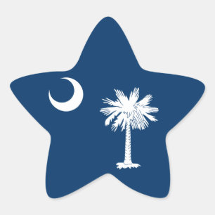 Sticker Étoile Drapeau de la Caroline du Sud