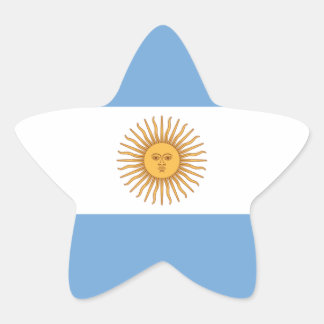 Sticker Étoile Drapeau de l'Argentine