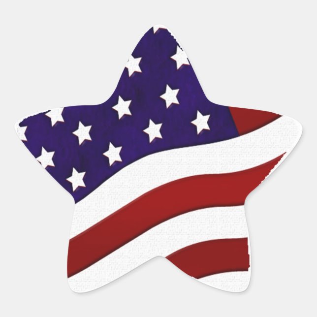 Sticker étoile du drapeau américain (Devant)
