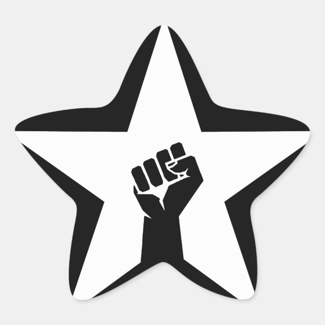 Sticker Étoile Étoile anti-fasciste (Devant)