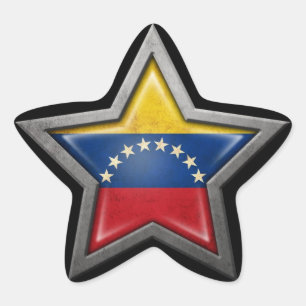 Sticker Étoile Étoile du drapeau vénézuélien en noir