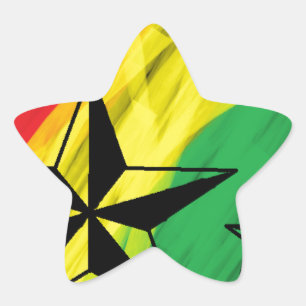 Sticker Étoile étoiles de reggae