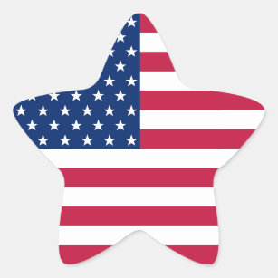 Sticker Étoile Étoiles patriotiques américaines Stripes Stick Dra
