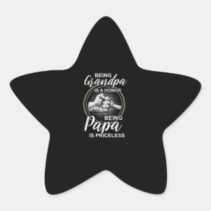 Sticker Étoile Être Grand-Père Est Un Honneur Être PaPa Est Inest