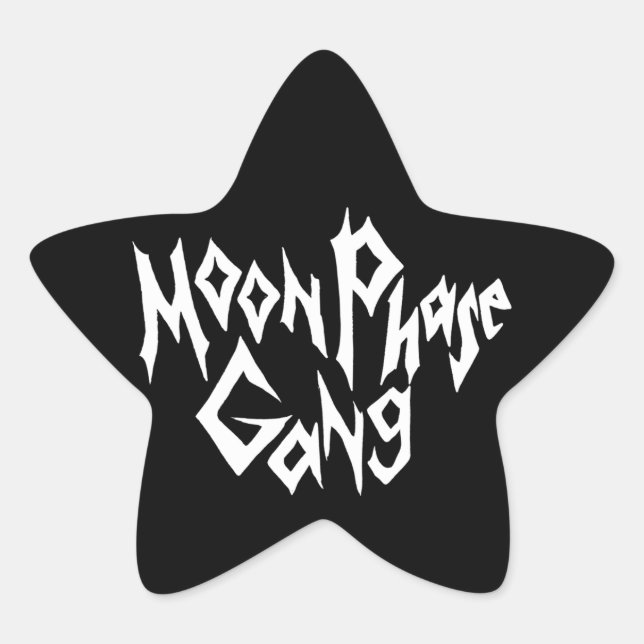Sticker Étoile Feuille d'autocollants de GANG MOON PHASE (Devant)