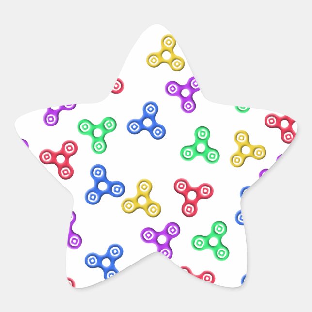 Sticker Étoile Fidget Spinners (Devant)