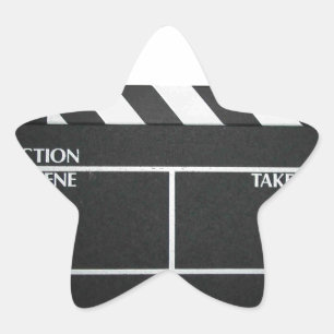 Sticker Étoile Film de film Clapboard