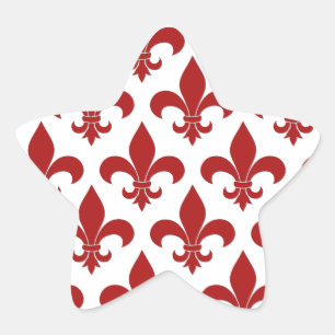 Sticker Étoile Fleur de lis Motif Classic