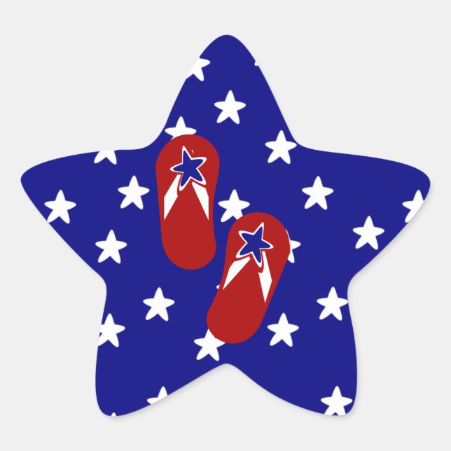 Sticker Étoile Flip Flop Time ! (Devant)