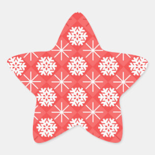 Sticker Étoile Flocon de neige