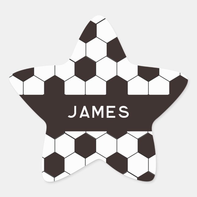 Sticker Étoile Football Enfants Football motif Football  (Devant)
