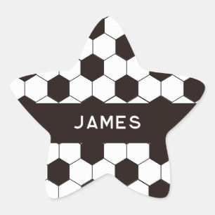 Sticker Étoile Football Enfants Football motif Football 