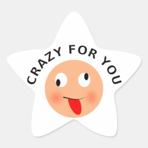 Sticker Étoile Fou pour toi