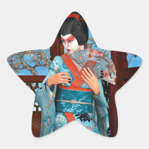 Sticker Étoile Geisha