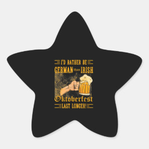 Sticker Étoile German Irish Oktoberfest Drinker Beer Lover