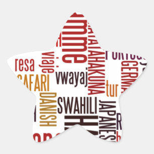 Sticker Étoile Global Groove : Hakuna Matata dans chaque langue