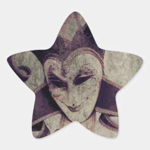 Sticker Étoile Gothique Renaissance Evil Clown Joker